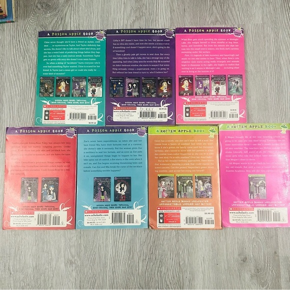 Lot of 7 Rotten/ Poison Apple Chapter Books Whimsigoth Spooky Season Teacher EUC - Picture 2 of 4